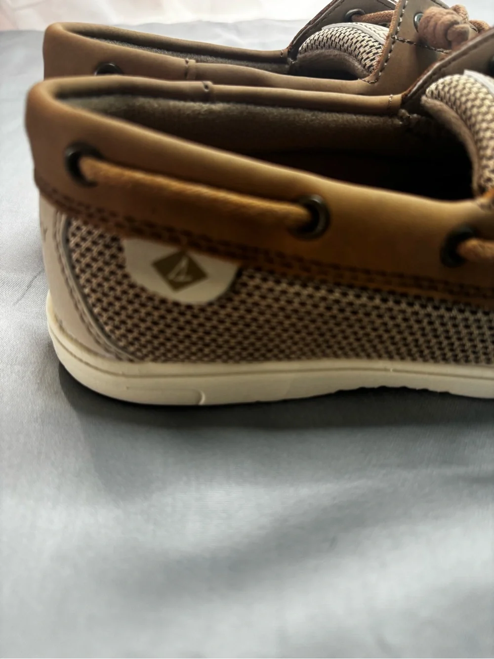 Sperry Kids Tan/Brown Classic Boat Moccasins